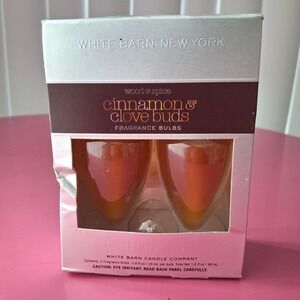 White Barn Wood Spice Cinnamon Clove Buds Fragrance Bulbs 2‎ Pack Wallflowers